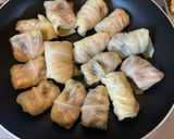 餃子みたいな小さな焼きロールキャベツ作り方4写真