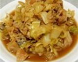 簡単♪春キャベツ・厚揚げ・シーチキン蒸煮作り方7写真