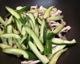 鶏胸肉ときゅうりの甘味噌酢炒め作り方5写真