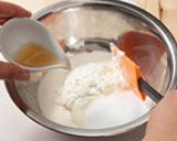 レアチーズ風ヨーグルトケーキ作り方5写真