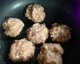 お弁当に★梅ソースのフワフワゆかりバーグ作り方3写真