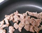 簡単!なすと豚肉の甘辛味噌丼作り方2写真