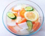汁ごと味わう☆大根と梨の水キムチ作り方5写真