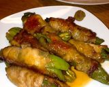 万願寺とうがらしの豚肉巻作り方5写真