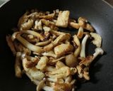 醤油麹で♬シメジお揚げの月見豆腐ステーキ作り方2写真