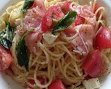 美味♥ 凍らせトマトとバジルの冷製パスタ作り方6写真