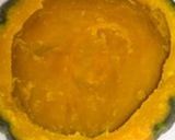 まるごと南瓜の焼きプリン作り方1写真