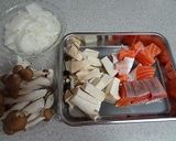 サーモンときのこのクリームパスタ作り方1写真