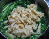 ５分でもう一品♪青菜と油揚げの煮びたし作り方11写真