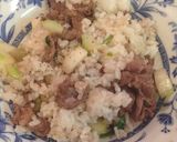 簡単！セロリと牛肉のバターライス♪作り方4写真