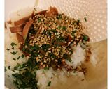 焼豚おにぎり♪作り方2写真