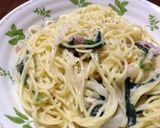 ほうれん草とベーコンのクリームスパゲティ作り方6写真