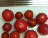 超簡単！トマトの冷んやりシロップ煮★作り方1写真
