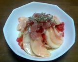 俺流！ちょっぴりオシャレに桃の冷製パスタ作り方6写真