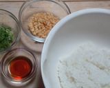 たぬきおにぎり作り方1写真