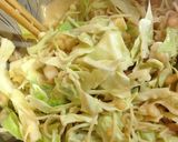 残り麺リメイク☆モダン焼き風ベタ焼作り方2写真