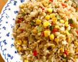 コーンたっぷり！パラパラ炒飯♪作り方5写真