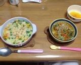 離乳食 後期☆コーンドリア作り方5写真