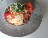 サーモンとイクラの冷製親子パスタ＊*作り方4写真