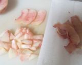 桃とサーモンの冷製パスタ♪作り方2写真