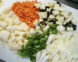 フライパンで作る！ひき肉と野菜のカレー作り方1写真