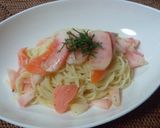 桃とサーモンの冷製パスタ♪作り方7写真