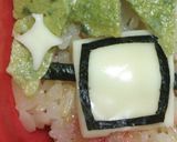 黒子のバスケキャラ弁 緑間のしんちゃん♪作り方4写真