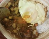 フライパンで作る！ひき肉と野菜のカレー作り方8写真