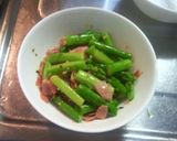 簡単！アスパラとベーコンの炒め物②作り方4写真