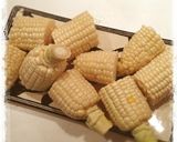甘〜いコーンは皮ごとレンジで材料いらず♡作り方3写真
