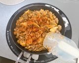 具沢山ミートソース♪落とし卵スキレット作り方5写真