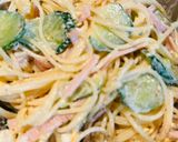 副菜定番！レンチン卵のシンプルサラスパ作り方4写真