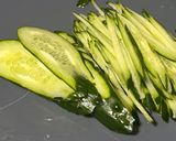 新玉ねぎとキュウリとハムのサッパリサラダ作り方1写真