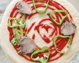 ランチは、簡単ピザにパセリたっぷり☀作り方2写真