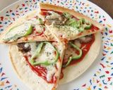 ランチは、簡単ピザにパセリたっぷり☀作り方5写真