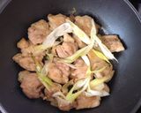 鶏肉と長ネギの照り焼き作り方5写真