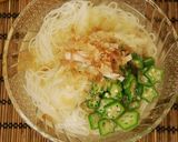 焼き茄子素麺♫さっぱり白だし梅風味作り方4写真