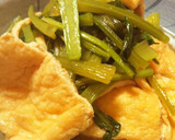 お揚げと小松菜の柚子こしょう煮☆作り方6写真
