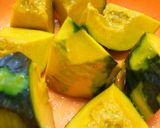 レンジで焦げない簡単かぼちゃの煮物✩作り方1写真