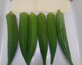 オクラのとろけるチーズのせ作り方1写真