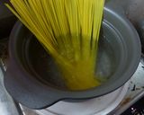 豆苗ときのこのシンプルパスタ作り方2写真