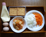 ✿子供も大好き❤厚揚げマヨキムチ✿作り方1写真
