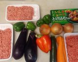 夏野菜のキーマーカレー作り方1写真