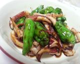 簡単！短時間！ししとうとイカの甘辛炒め作り方6写真