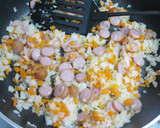 とろとろチーズのとん平焼き＊カレーピラフ作り方6写真