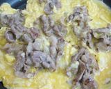 とろとろチーズのとん平焼き＊カレーピラフ作り方9写真