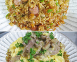 とろとろチーズのとん平焼き＊カレーピラフ作り方10写真