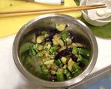 簡単電子レンジでなすとおくらの麺つゆあえ作り方3写真