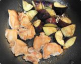 ＊鶏もも肉と茄子の照り焼き丼＊作り方3写真