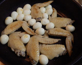 手羽先とうずらの卵の醤油煮作り方4写真